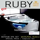 Bathtub Sudut corner Ruby Spa Castelli 150 cm acrylic Body Only 2