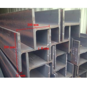 Steel H Beam Size 200 x 200 x 8.0 x 12 mm Length 6 m / 12 m