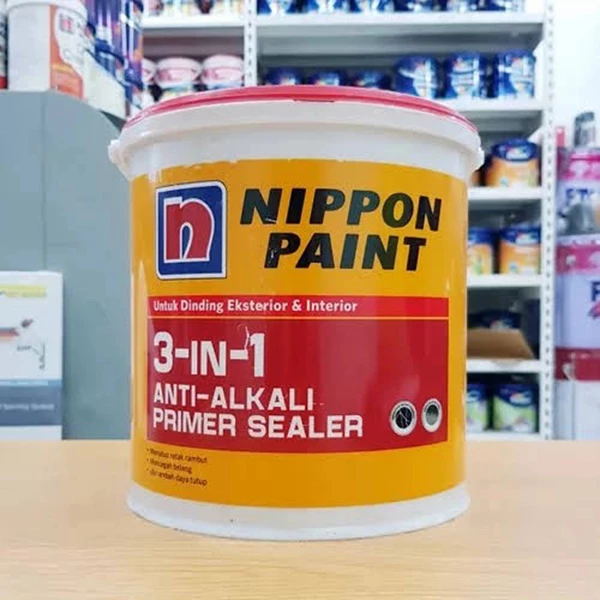 Jual Cat Tembok Nippon Paint 3In1 Anti Alkali Primer Sealer 2.5 L / 20 L  Medan | Antara Jaya Perkasa / Bengkel Bubut Antara