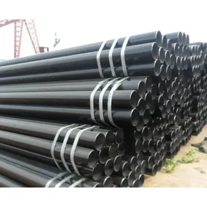 Pipa Hitam Konduktif Seamless Ukuran 10 Inch Panjang 6 m
