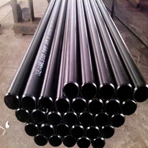 Pipa Hitam Konduktif Seamless Ukuran 16 Inch Panjang 6 m