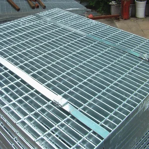 Besi Baja Plain Steel Grating Ukuran 1 Inci
