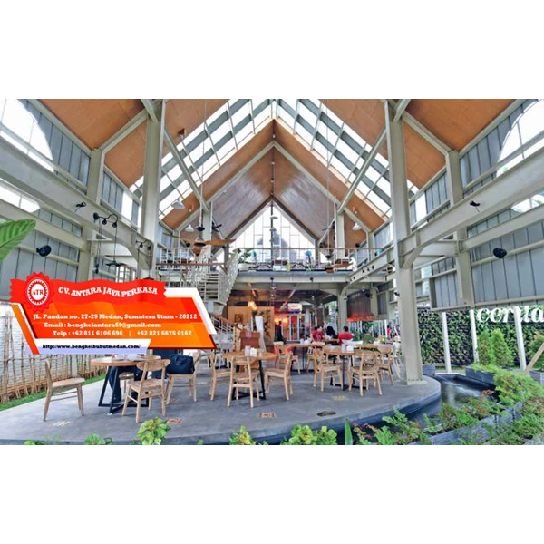 Jasa Konstruksi Cafe Murah di Medan By CV. Antara Jaya Perkasa / Bengkel Bubut Antara