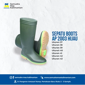 sepatu safety AP boots 2003 hijau