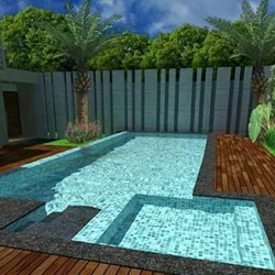 kontraktor kolam rumah pribadi jakarta By Mosaic Kolam Renang