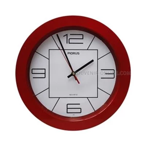 Promotional clocks Ring Red 33 Cm Diameter 