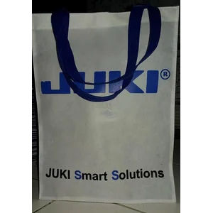 Tas Promosi Spunbond Biru Putih 40X30x10 Cm 