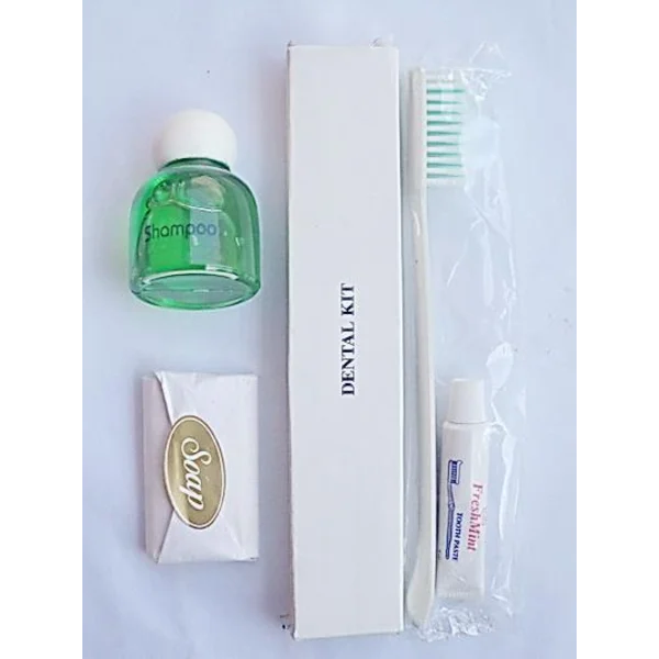 Perlengkapan Mandi Paket  Shampo 25ml Dental Kit dan Sabun Kotak 15gr