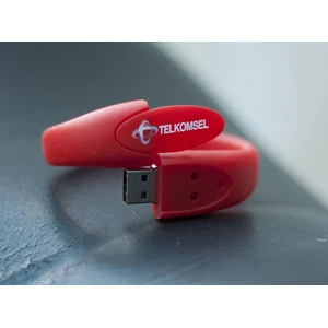USB FLASH DISK RUBBER BRACELET OVAL 8 GB 