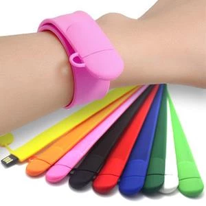 Usb Flash Disk Slap-On Wristband Style Promotional USB Memory Sticks