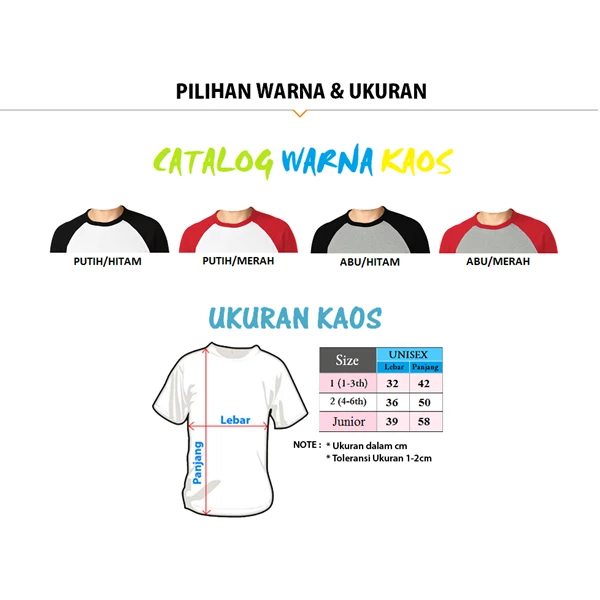  Barang Promosi Perusahaan Kaos Polos T-Shirt ANAK / KIDS COTTON COMBED 24s