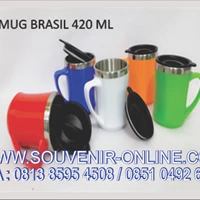 Mug Cangkir brasil 450 ml drinkwere 