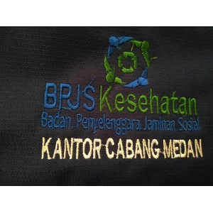 pouch logo bordir custome warna hitam