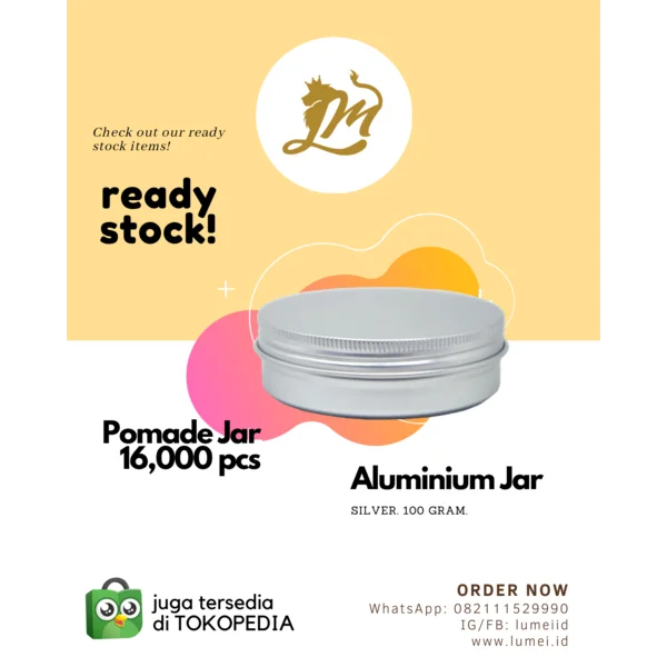 Aluminium Jar Botol Kosmetik