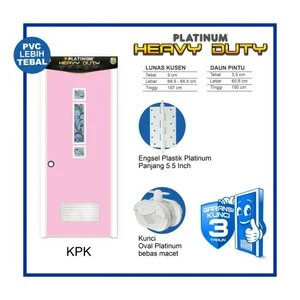 Pintu kamar mandi PVC Platinum Heavy Duty