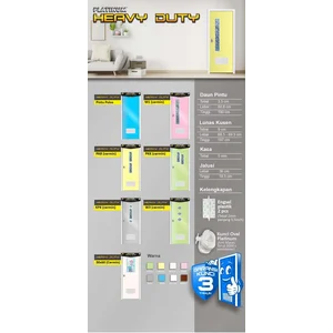 Pintu kamar mandi PVC Platinum Heavy Duty