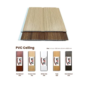 Plafon PVC Ukuran (l x t x p) : 200 x 8 x 4000 mm