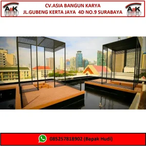 Decking WPC Lantai Outdoor KA 150 K25 seri A.B.C Kayu Asri