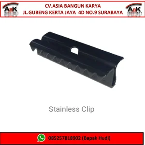 Aksesoris Lantai Stainless Clip Kayu Asri