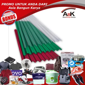 PROMO ATAP GRAND GREEN Warna Hijau Merah Maroon untuk kanopi atau atap rumah anda