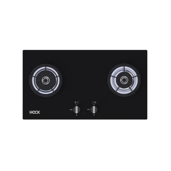Kompor Gas Tanam Hock 2 Tungku Optima Crystal HB-220 OC