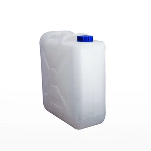 PLASTIC JERIGEN WARna WHITE CAP. 20 LITERS AS A CONTAINER OF CLEAN WATER