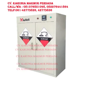 Acid Cabinet 400 Liter Maskot Lemari Penyimpanan Bahan Kimia / Lemari Asam