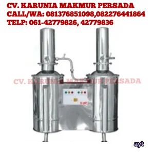 Mesin Destilasi Double Water Distiller Stainless Steel B-One DWD-10 