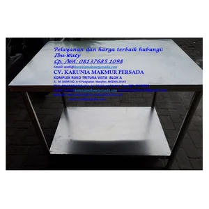 MEJA STAINLESS ( RACK STAINLESS) TEMPAHAN EMPAT KAKI