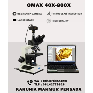 Mikroskop Trinokular OMAX 40X - 800X 