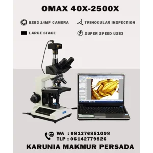 Mikroskop Trinokular Omax 40 - 2500