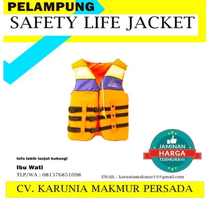 Dari Safety Life Jacket Pelampung Atunas 0