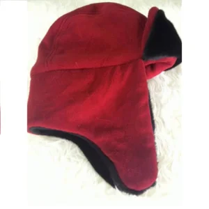 Topi Rusia Bahan Thermal Merah All Size