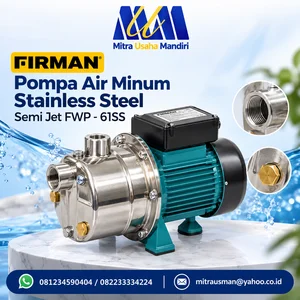 Pompa Air Minum Stainless steel Firman Semi Jet FWP - 61SS 