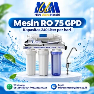 Mesin  RO 75 GPD kapasitas 240 Liter per hari