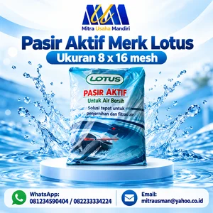 Pasir Aktif Merk Lotus Ukuran 8 x 16 mesh