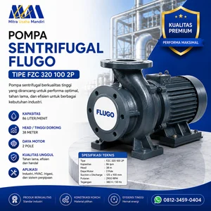 POMPA SENTRIFUGAL FLUGO TIPE FZC 320 100 2P Kapasitas 86 lpm Head 38 m