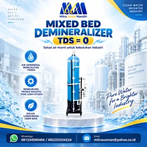 MIXED BED DEMINERALIZER TDS = 0