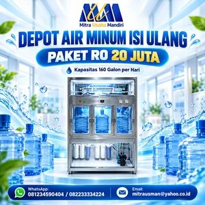 DEPOT AIR MINUM ISI ULANG PAKET RO 20 JUTA KAPASITAS 160 GALON PER HARI