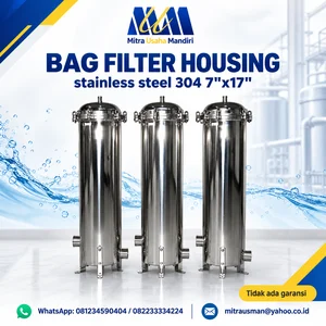 BAG FILTER HOUSING stainless steel 304 7"x17"