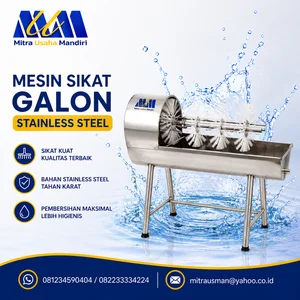 Mesin sikat galon stainless steel 