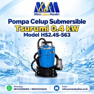 Tsurumi Submersible Pump 0.4 kW Model HS2.4S-563