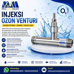 Injeksi Ozon Venturi untuk injeksi ozon ke dalam air