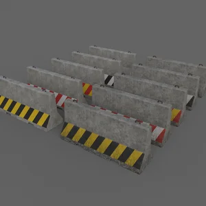 Median Road Barrier 800 x 600 x 1000