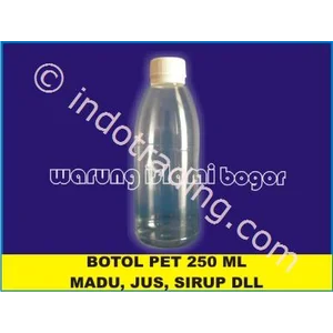 Botol Pet Sirup Madu Jamu Kunyit Asem 300Ml Bening