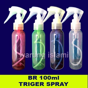 BOTTLES of 100 ml with CAP BR SPRAY TRIGGER