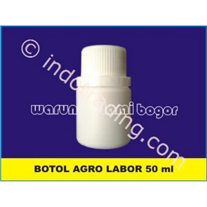 Botol Labor Agro 50 Ml Hdpe Warna Putih Untuk Kemasan Kapsul