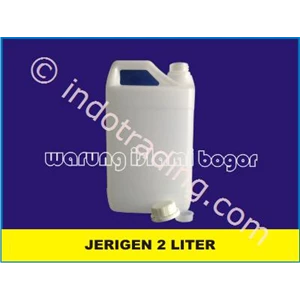 Jerigen 2 Liter Plastik Hdpe Warna Natural Kemasan Minyak Goreng Dan Air Zam Zam