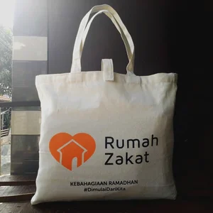 Tas tangan atau tote bag bahan blacu