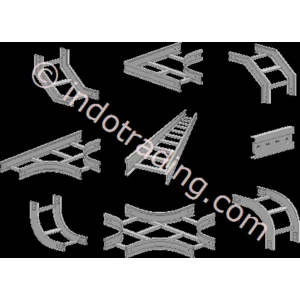 Kabel Tray Ukuran 100 X 50 X 2400 X 1.2 Mm